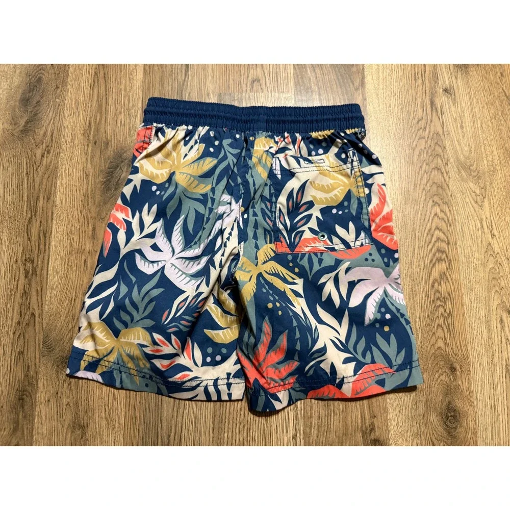 Old Navy Shorts Youth Boys Size Medium Blue Orange Green Swim Trunks
